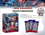 2026 JUST THE HITS: JUST THE HITS: PATRIOTIC EDITION  250TH BASEBALL CASE (12 BOX CASE) (AVG 13 AUTOS PER CASE!)